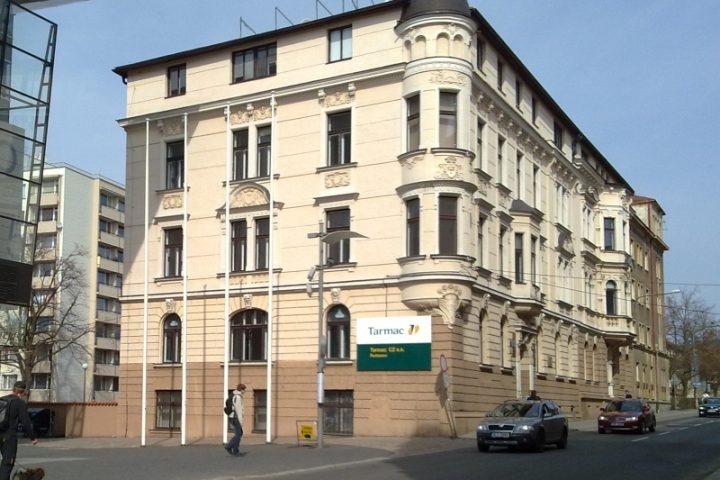 Budova sídla společnosti Geometrické plány v Rumjancevově ulici v Liberci